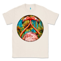 Natural flamingos with western background Classic Tee - BarkalooDesign