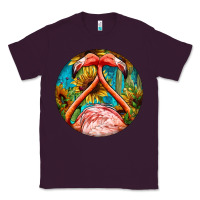 Plum flamingos with western background Classic Tee - BarkalooDesign