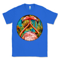 True Royal flamingos with western background Classic Tee - BarkalooDesign