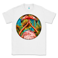 White flamingos with western background Classic Tee - BarkalooDesign