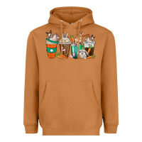 Meerkat rabbit coffee cups Heavyweight Hoodie - texasbilliewilder