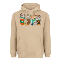 Mushroom rabbit coffee cups Heavyweight Hoodie - texasbilliewilder