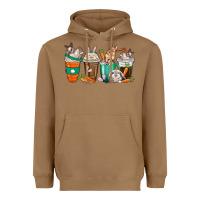 Toasted Coconut rabbit coffee cups Heavyweight Hoodie - texasbilliewilder