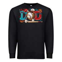 Black dad baseball Premium Sweatshirt - Zillion Design Studio