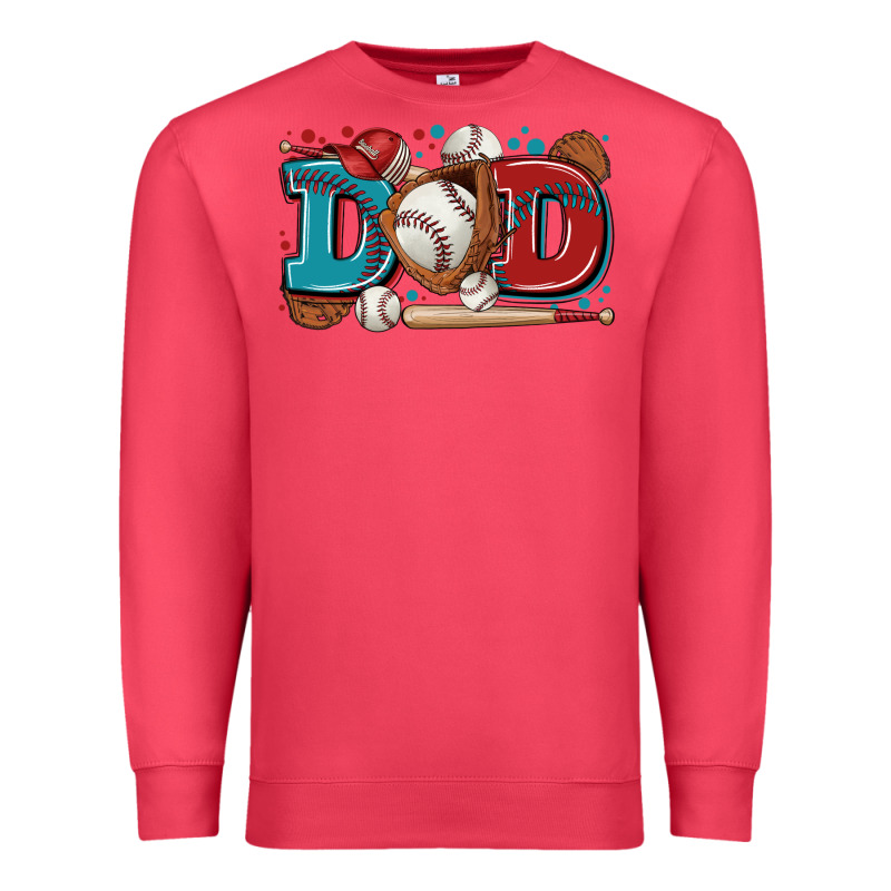 Dad Baseball Premium Sweatshirt by Zillion Design Studio | Teevron