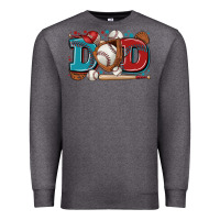 Charcoal Heather dad baseball Premium Sweatshirt - Zillion Design Studio