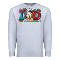 Heather Grey dad baseball Premium Sweatshirt - Zillion Design Studio
