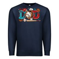 Navy dad baseball Premium Sweatshirt - Zillion Design Studio