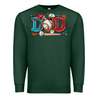 Sports Green dad baseball Premium Sweatshirt - Zillion Design Studio