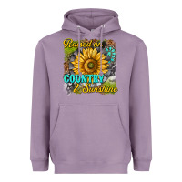 Lavender raised on country and sunshine Heavyweight Hoodie - texasbilliewilder