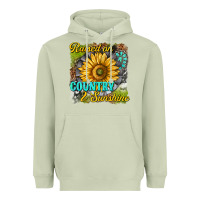 Matcha raised on country and sunshine Heavyweight Hoodie - texasbilliewilder
