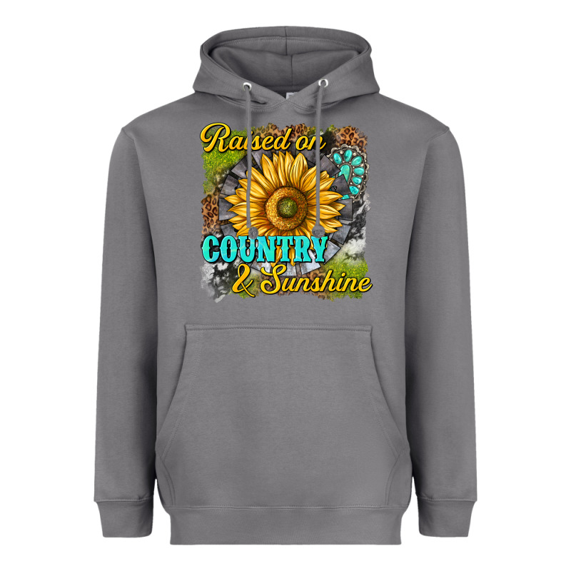 Raised On Country And Sunshine Heavyweight Hoodie by texasbilliewilder | Teevron