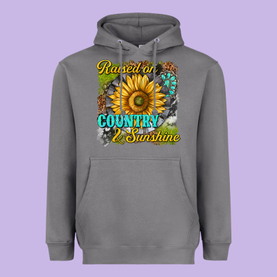 Heavyweight Hoodie raised on country and sunshine