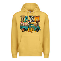 Antique Gold farm life farm animals truck Premium Hoodie - Jasminsmagicworld