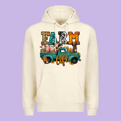 Farm Life Farm Animals Truck Premium Hoodie Designed By Jasminsmagicworld