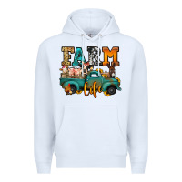 White farm life farm animals truck Premium Hoodie - Jasminsmagicworld