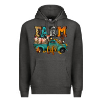 Charcoal Heather farm life farm animals truck Premium Hoodie - Jasminsmagicworld