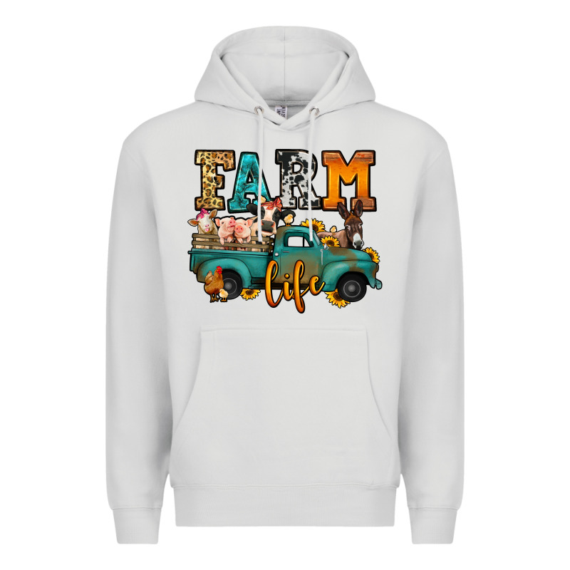 Farm Life Farm Animals Truck Premium Hoodie by Jasminsmagicworld | Teevron