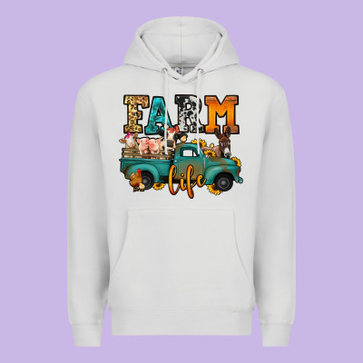 Farm Life Farm Animals Truck Premium Hoodie Designed By Jasminsmagicworld