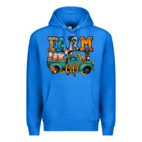 True Royal farm life farm animals truck Premium Hoodie - Jasminsmagicworld
