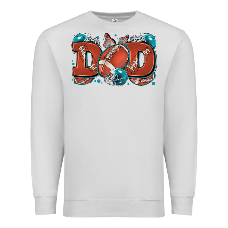 Dad American Football Premium Sweatshirt by Zillion Design Studio | Teevron