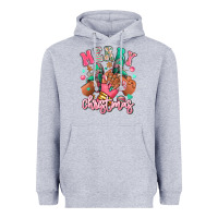 Heather Grey pink merry christmas black girl sneakers Heavyweight Hoodie - RanaPortraitStore