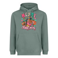 Sage pink merry christmas black girl sneakers Heavyweight Hoodie - RanaPortraitStore
