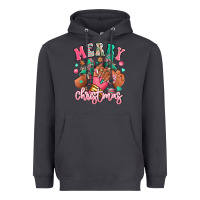 Smoke pink merry christmas black girl sneakers Heavyweight Hoodie - RanaPortraitStore