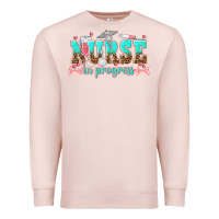 Pale Pink nurse in progress tbw Premium Sweatshirt - texasbilliewilder