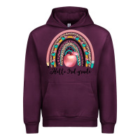 Mauve Wine hello 3rd grade Urban Hoodie - JahusDesignShop