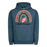 Pigment Midnight Navy hello 3rd grade Urban Hoodie - JahusDesignShop