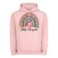 Pigment Salmon hello 3rd grade Urban Hoodie - JahusDesignShop