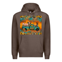 Coffee farm animals truck Premium Hoodie - Jasminsmagicworld