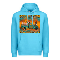 Ocean Blue farm animals truck Premium Hoodie - Jasminsmagicworld