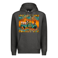 Charcoal Heather farm animals truck Premium Hoodie - Jasminsmagicworld