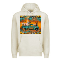 Oatmeal Heather farm animals truck Premium Hoodie - Jasminsmagicworld