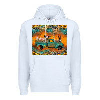 White farm animals truck Premium Hoodie - Jasminsmagicworld