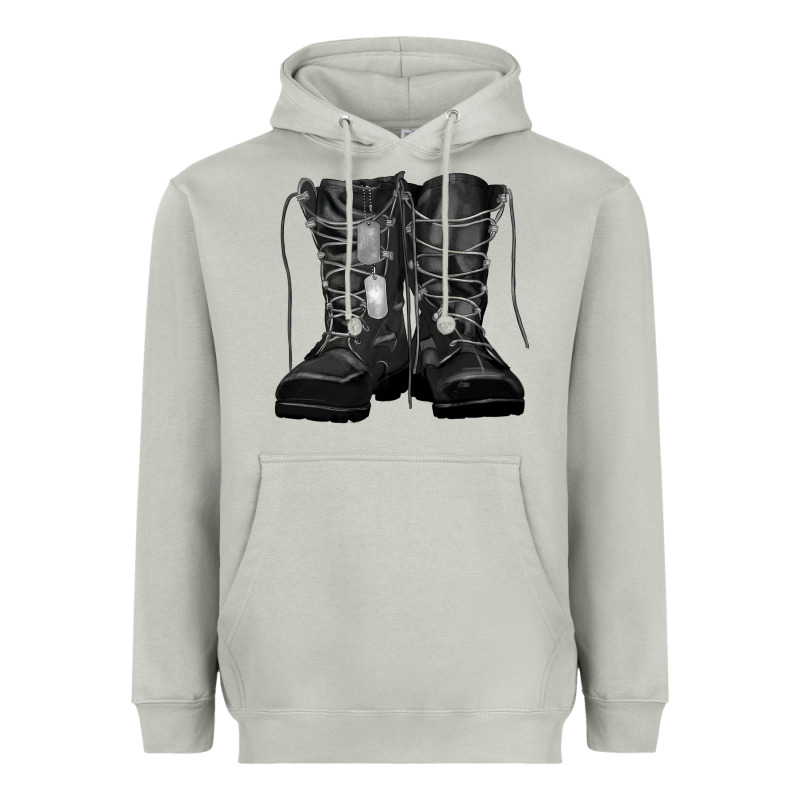 Soldier Boots Heavyweight Hoodie by RanaPortraitStore | Teevron