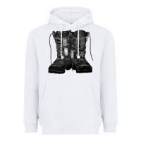 White soldier boots Heavyweight Hoodie - RanaPortraitStore