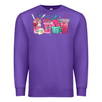 Purple nurse fuel coffee cups Premium Sweatshirt - texasbilliewilder