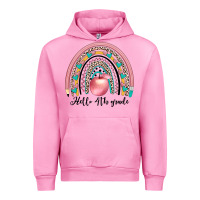 Fuchsia Pink hello 4th grade Urban Hoodie - JahusDesignShop