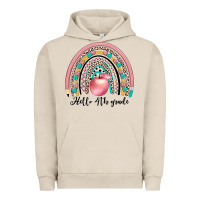 Pigment French Oak hello 4th grade Urban Hoodie - JahusDesignShop