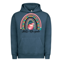 Pigment Midnight Navy hello 4th grade Urban Hoodie - JahusDesignShop