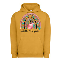 Pigment Peanut Butter hello 4th grade Urban Hoodie - JahusDesignShop