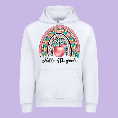Hello 4th Grade Urban Hoodie Designed By Jahusdesignshop