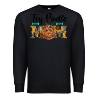 Black western toy poodle mom Premium Sweatshirt - RanaPortraitStore