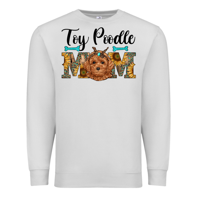 Western Toy Poodle Mom Premium Sweatshirt by RanaPortraitStore | Teevron