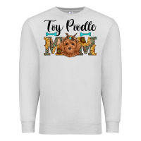 Dove Grey western toy poodle mom Premium Sweatshirt - RanaPortraitStore