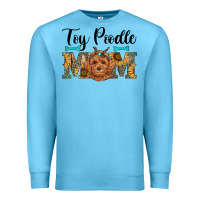 Ocean Blue western toy poodle mom Premium Sweatshirt - RanaPortraitStore