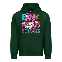 Forest Green pink october Urban Hoodie - AdoDesignShop